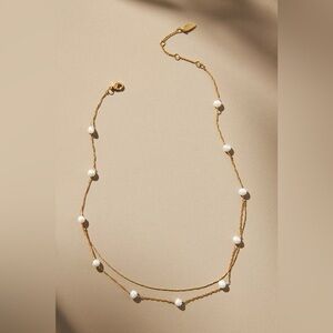 NWT Pearl Station Necklace